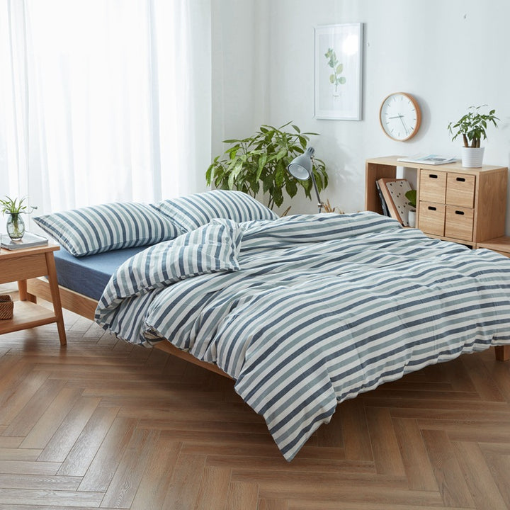 Decorative Cozy Checked Duvet Set Avarnia