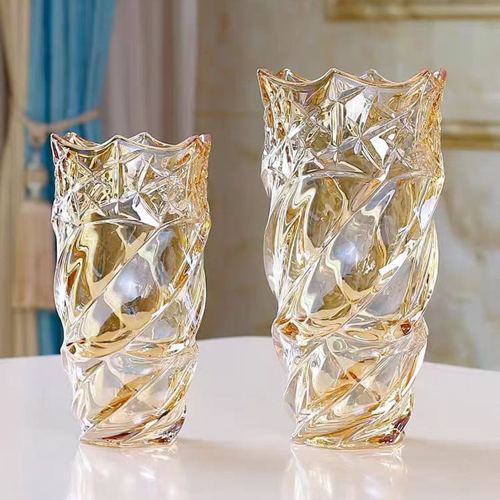 Artistic Twisted Glass Vase