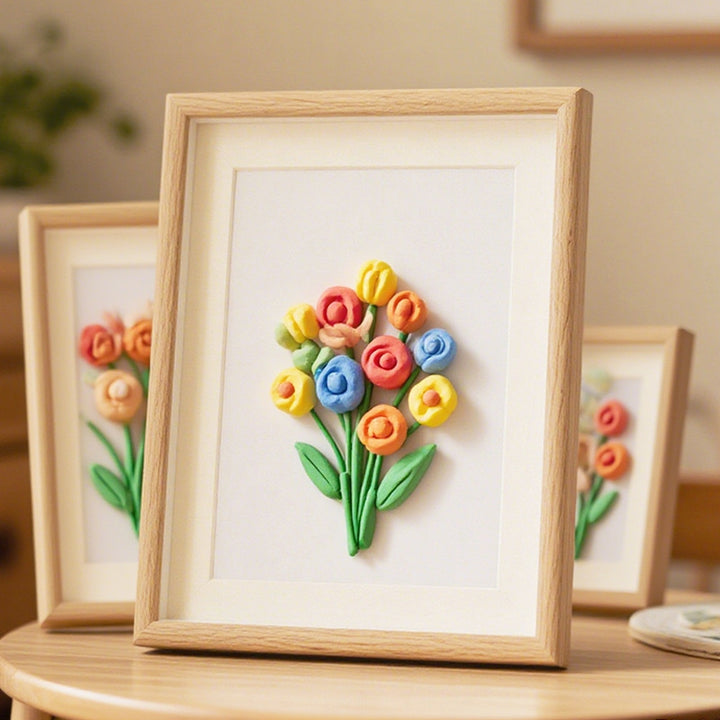 Floral Relief Art Frame