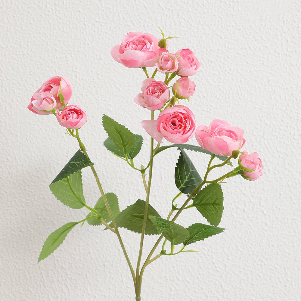 Realistic Artificial Rose with Fine Flowers and Leaves