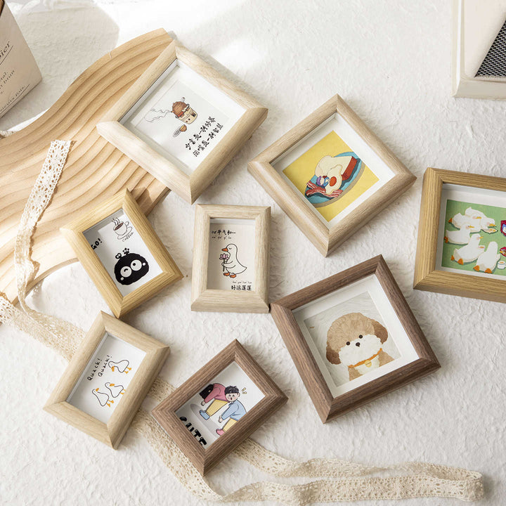 Cute Illustrated Wooden Picture Frame