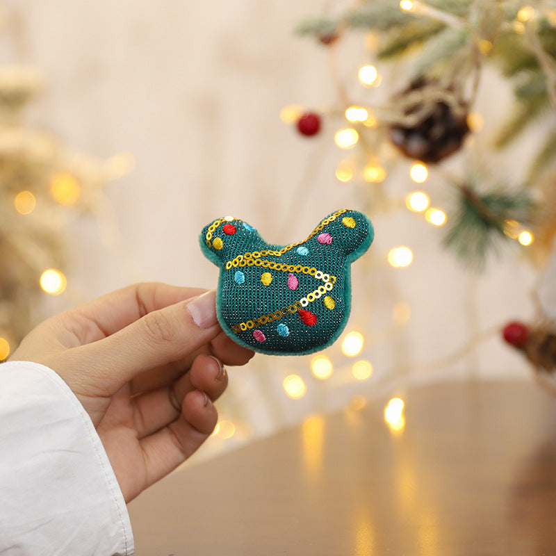 Festive Embroidered Star Ornament