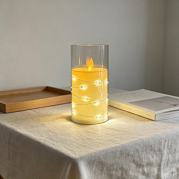 LED Scented Candle with Flame Effect