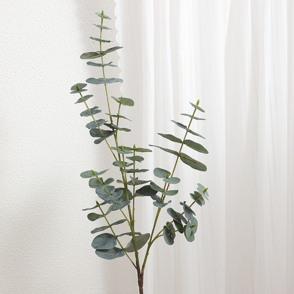 Artificial eucalyptus branch with realistic leaves