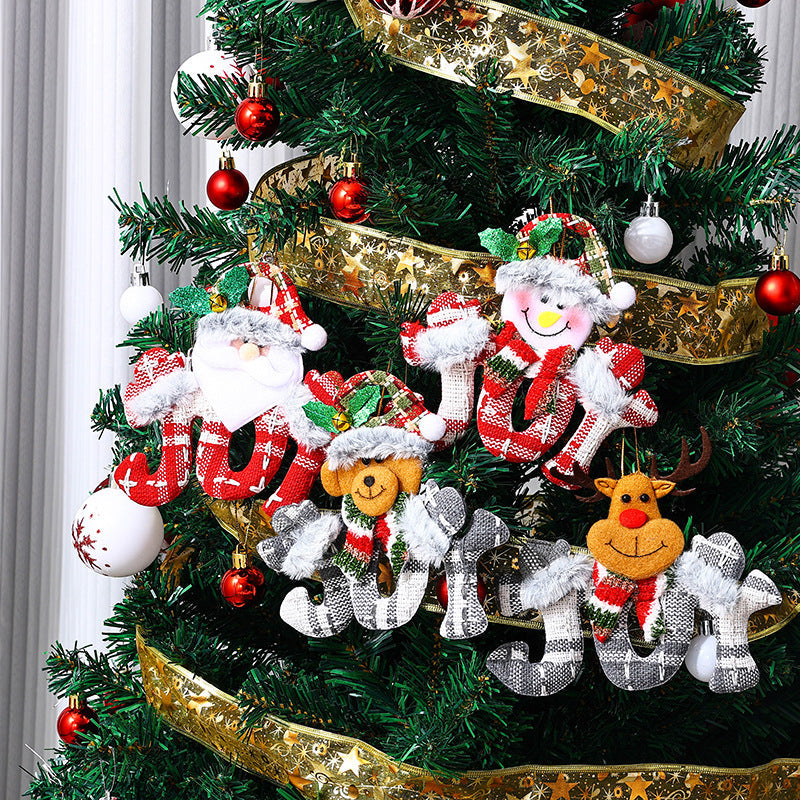 Cute Christmas tree ornament in snowman design