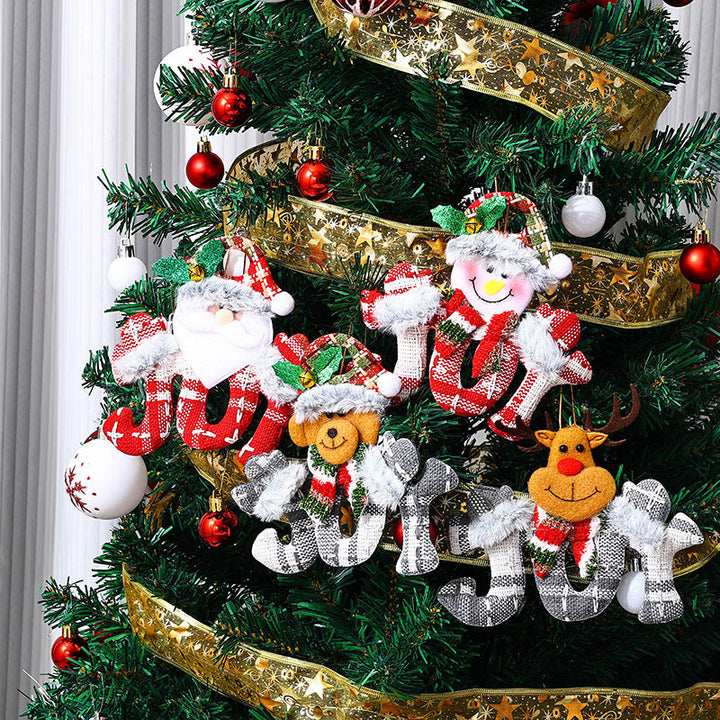 Cute Christmas tree ornament in snowman design