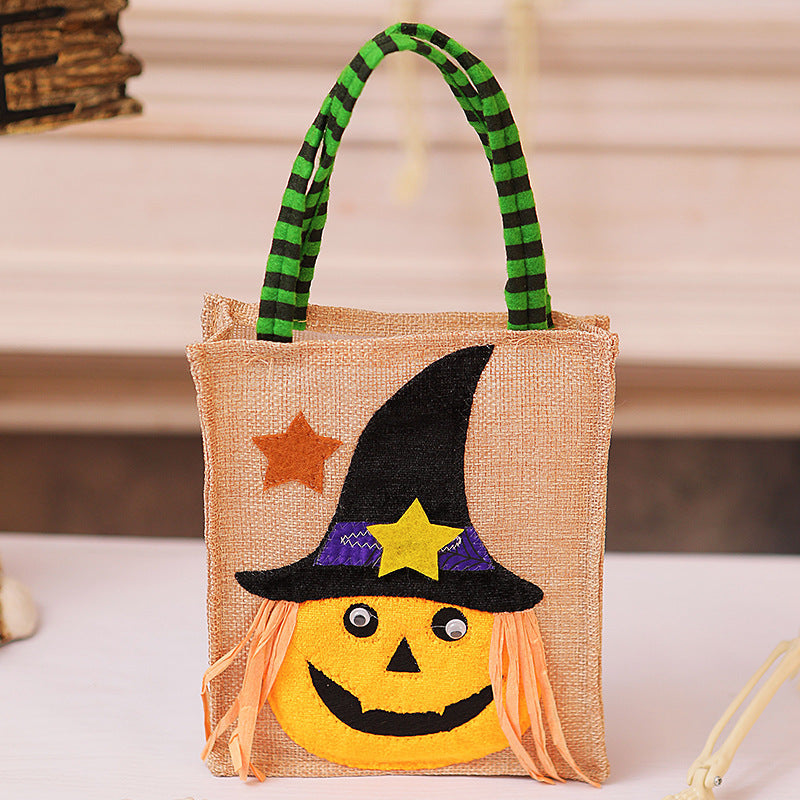 Halloween Shopping Bag with Cat Motif