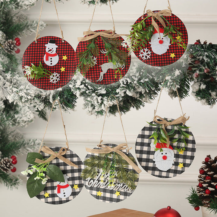 Decorative Christmas ornaments with snowman motif