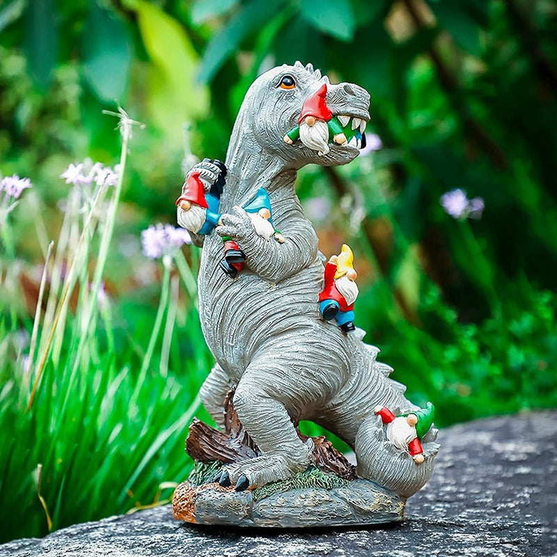 Whimsical Dinosaur Garden Figurine