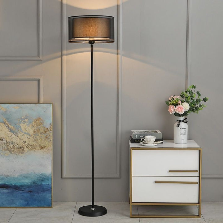 Modern floor lamp with adjustable shade