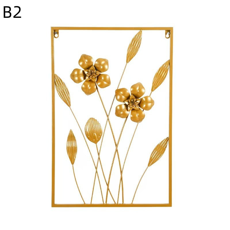 Floral Metal Wall Artwork