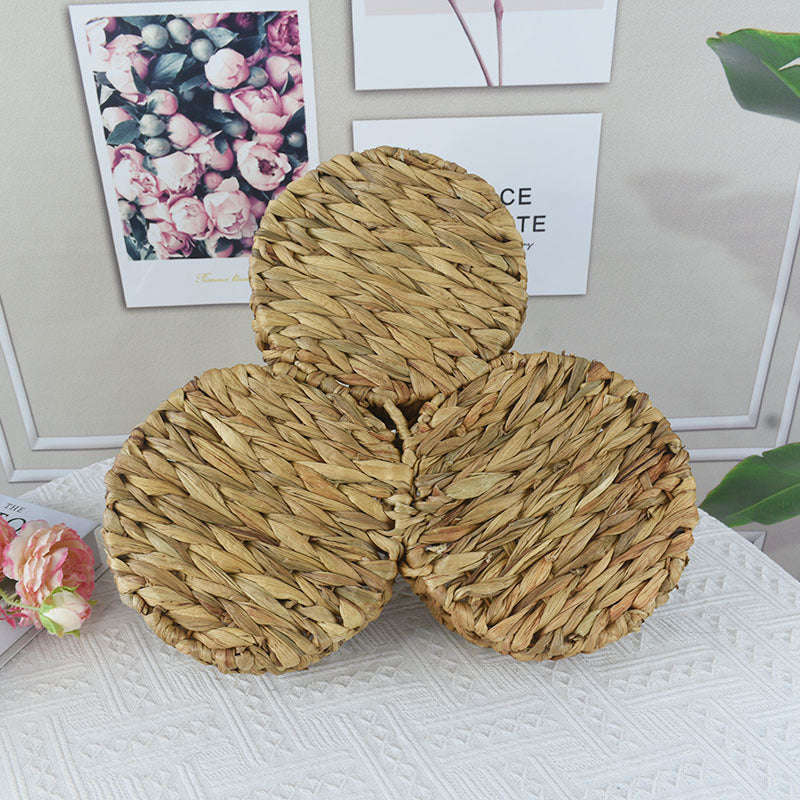 Multi-Sectional Handcrafted Woven Storage Basket
