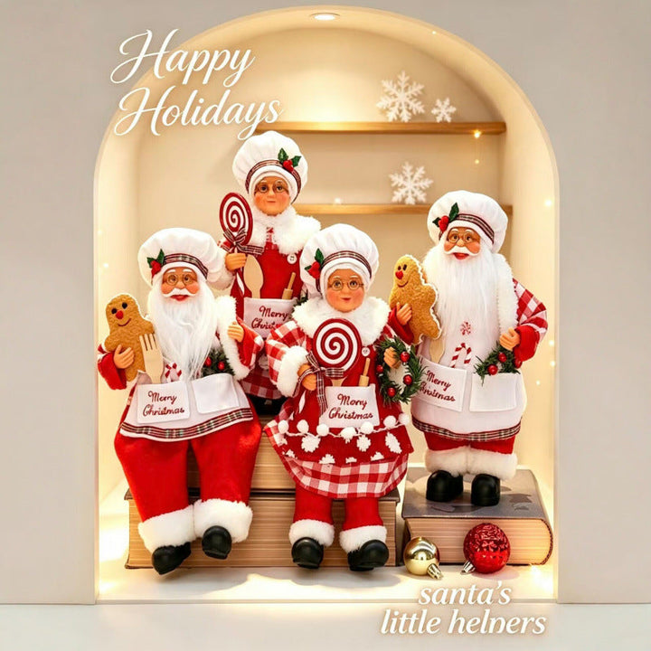 Nostalgic Santa Claus figure with gingerbread cookie mold