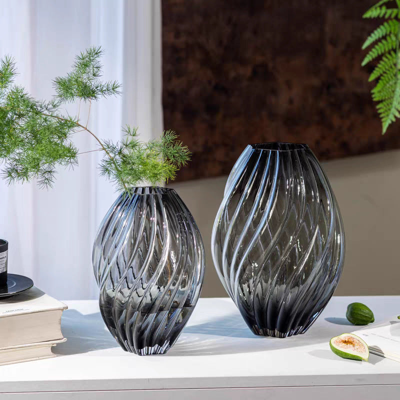 Decorative Swirl Glass Vase