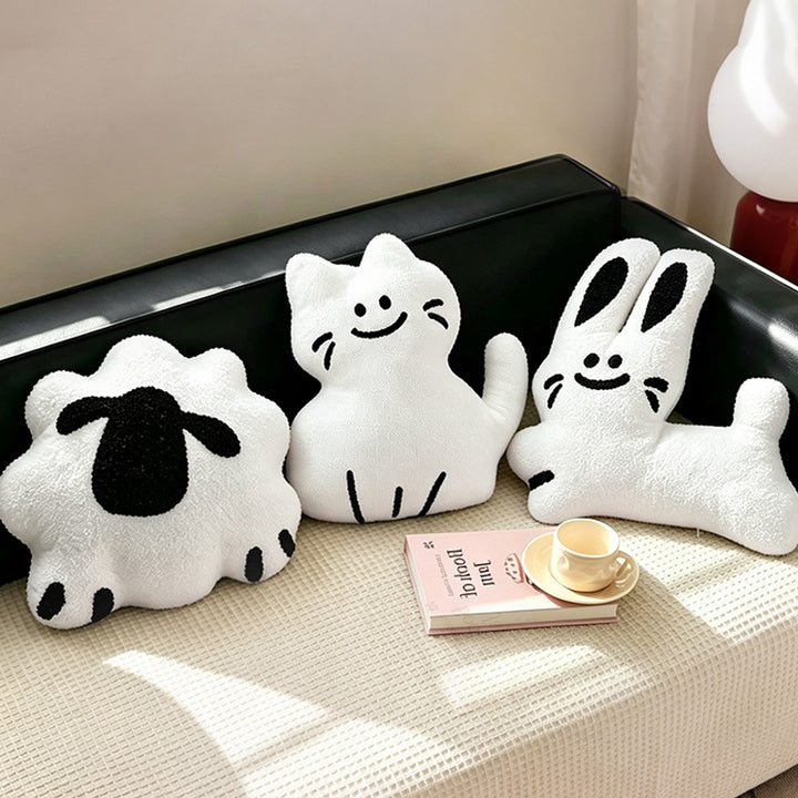 Cat-Shaped Decorative Pillow