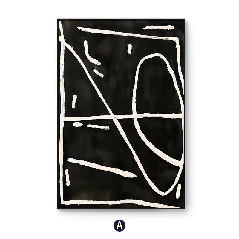 Abstract Line Art Framed Wall Print