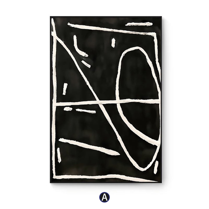 Abstract Line Art Framed Wall Print