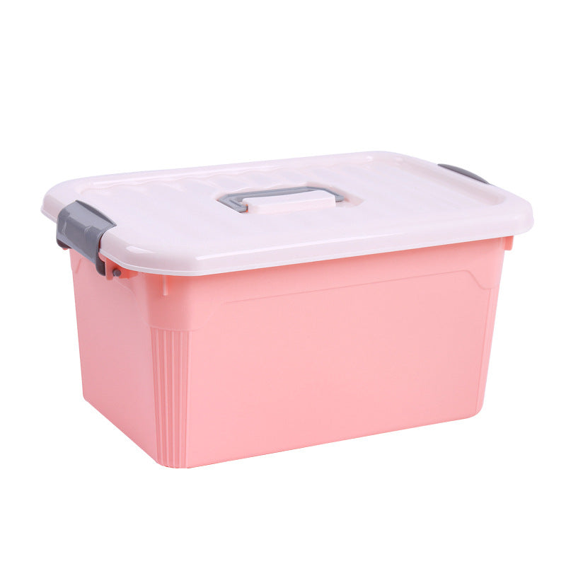 Practical storage box with lid