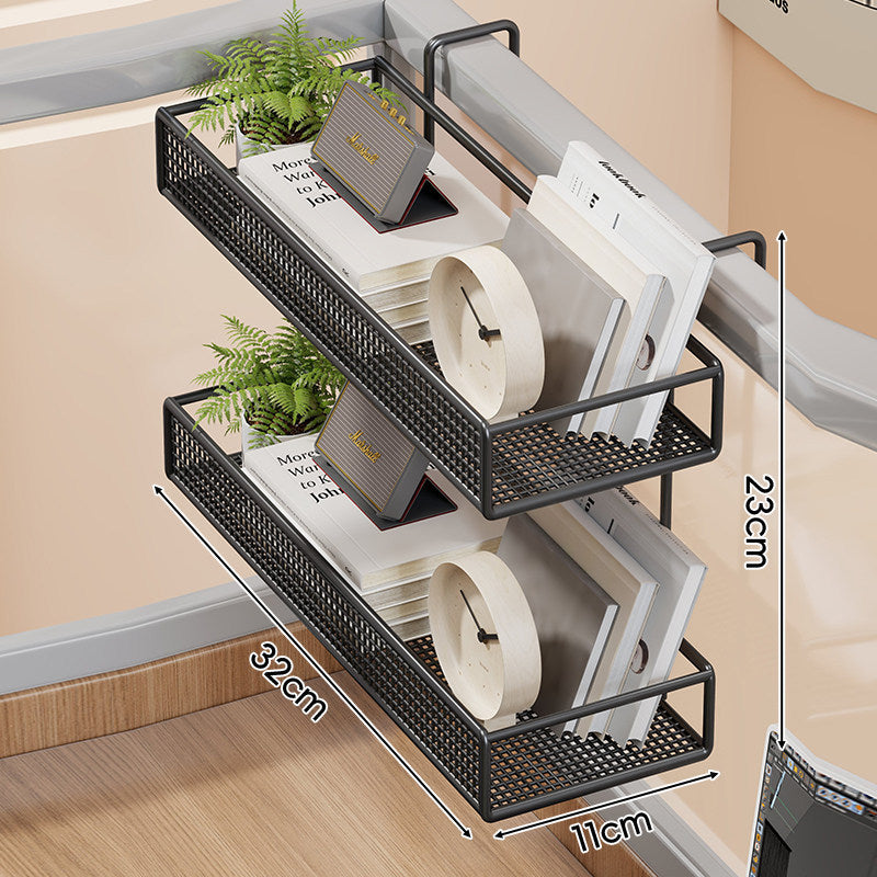 Mesh Hanging Bed-Rail Storage Organizer Basket