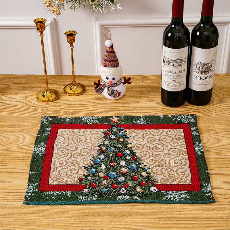 Festive tablecloth with Christmas motifs