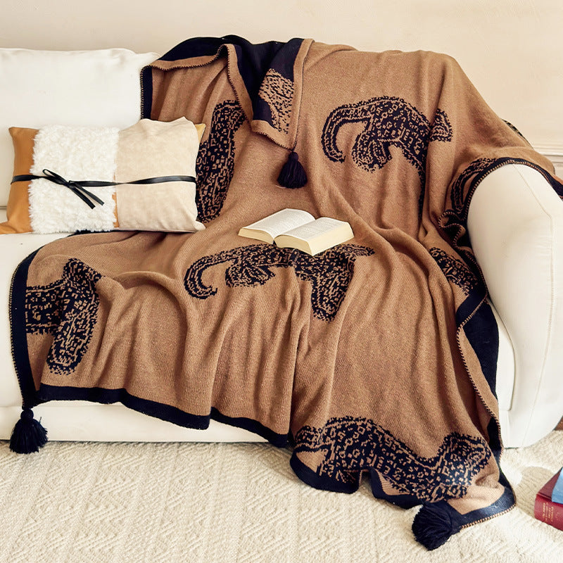 Cozy Animal Print Throw Blanket