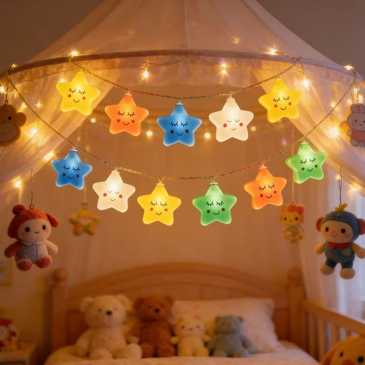 Waterproof Outdoor Rainbow Cloud LED String Lights
