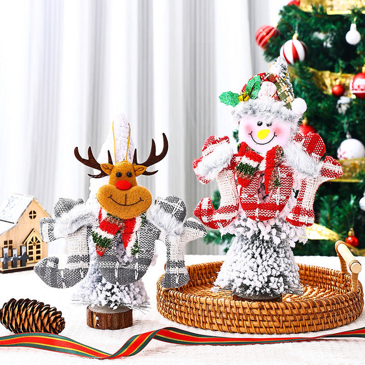 Cute Christmas tree ornament in snowman design