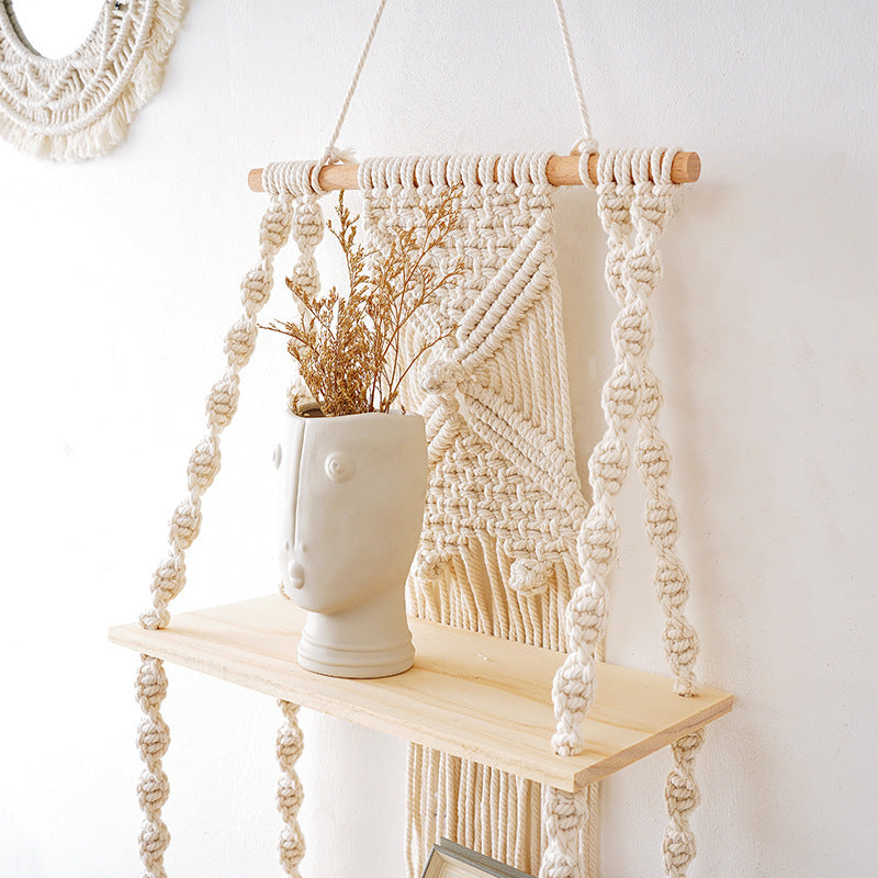 Decorative Macramé Wall Shelf