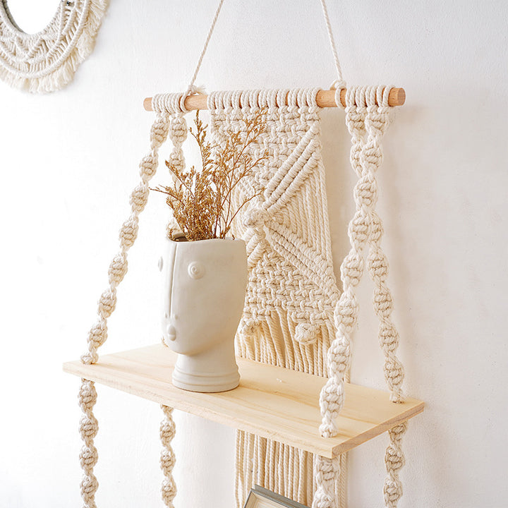 Decorative Macramé Wall Shelf