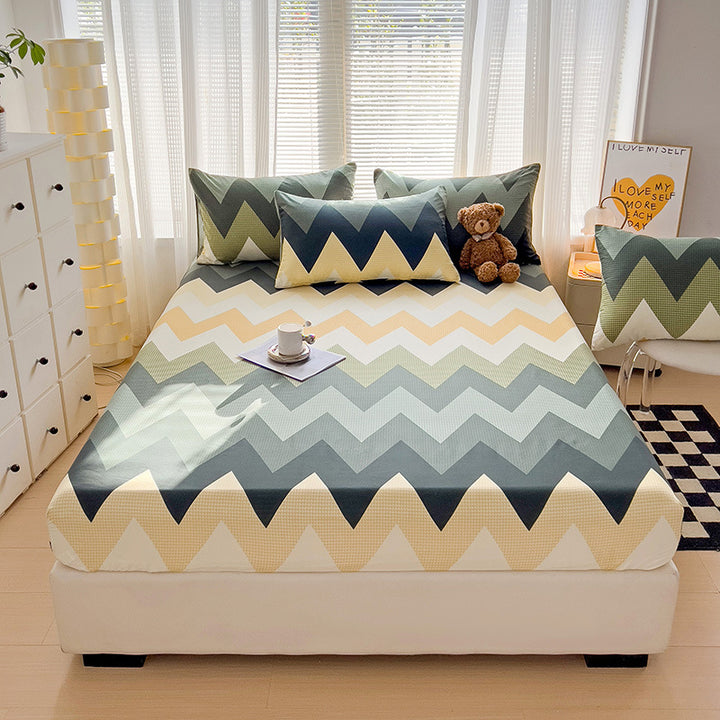 Premium Flannel Plaid Bed Linen Set
