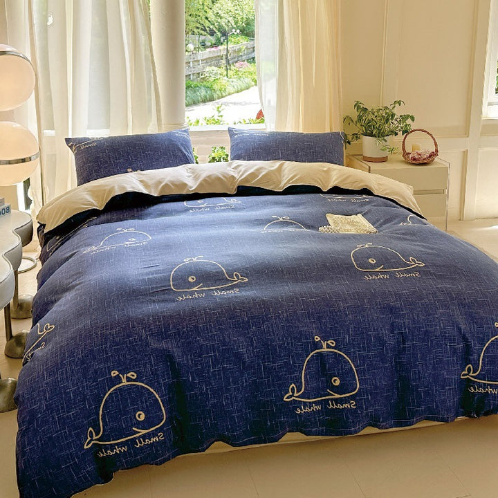 Playful Cartoon-Themed Duvet Cover Set