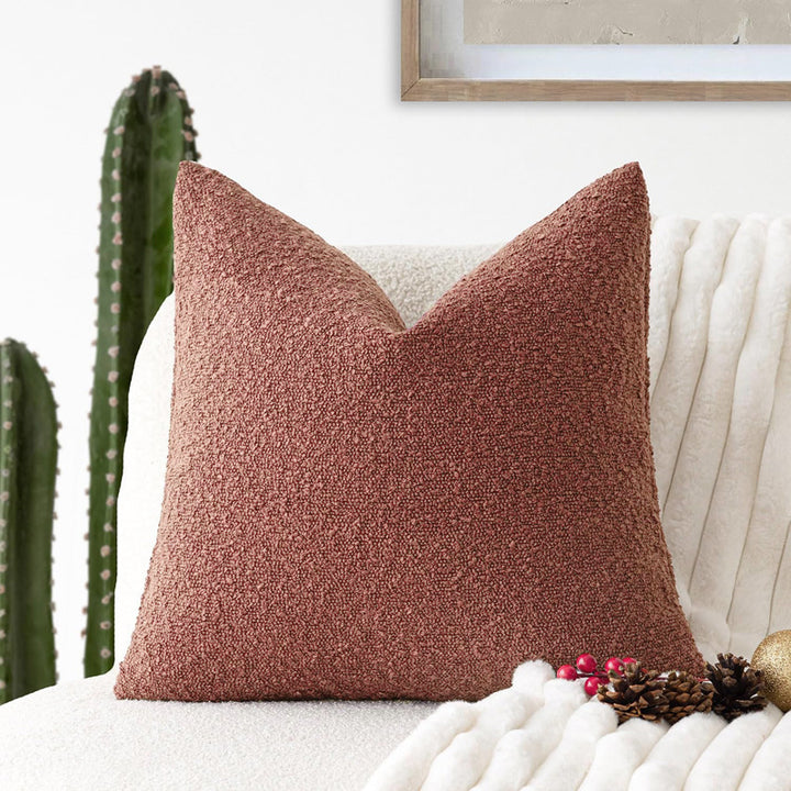 Textured Boucle Decorative Cushion