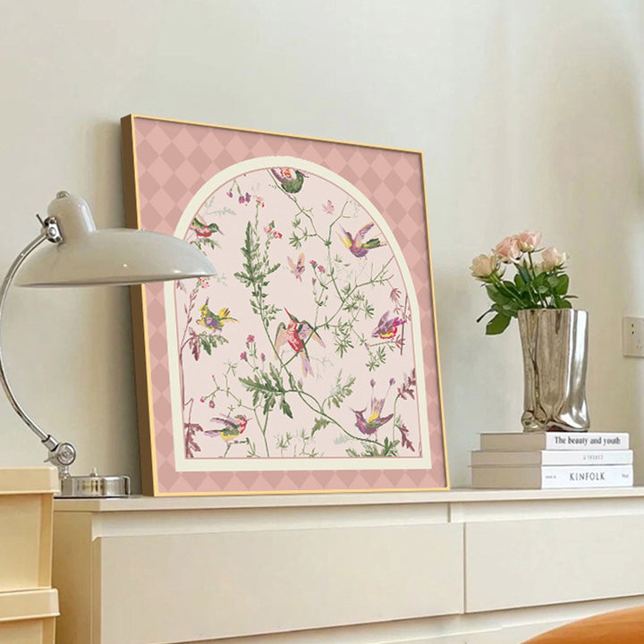 Framed Botanical Bird Illustration Print