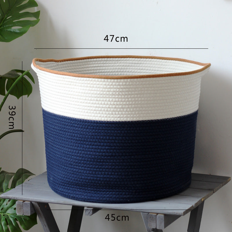 Handcrafted storage basket in modern design