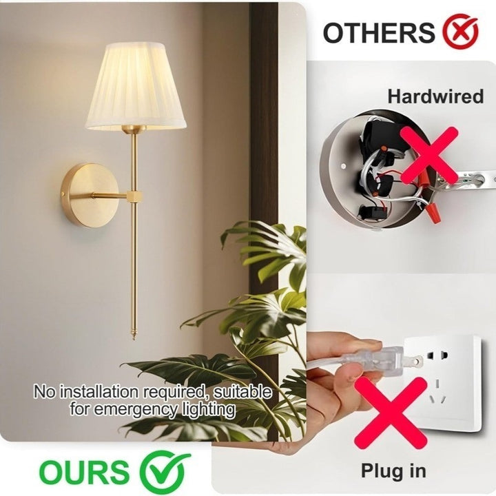 Elegant LED Wall Lamp with Remote Control