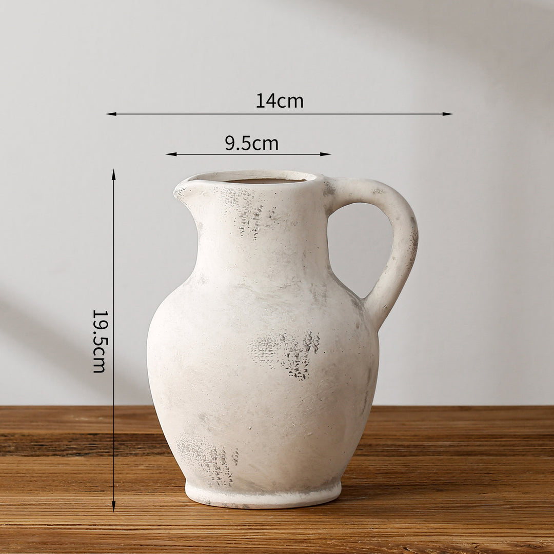 Elegant and Rustic Ceramic Carafe