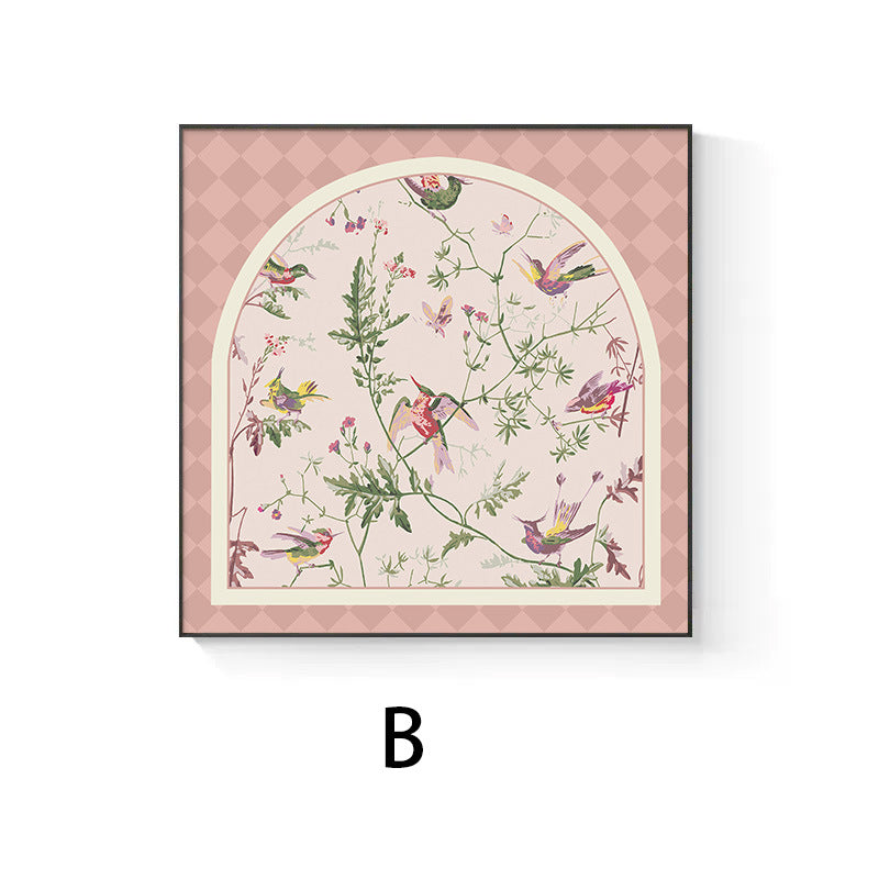 Framed Botanical Bird Illustration Print