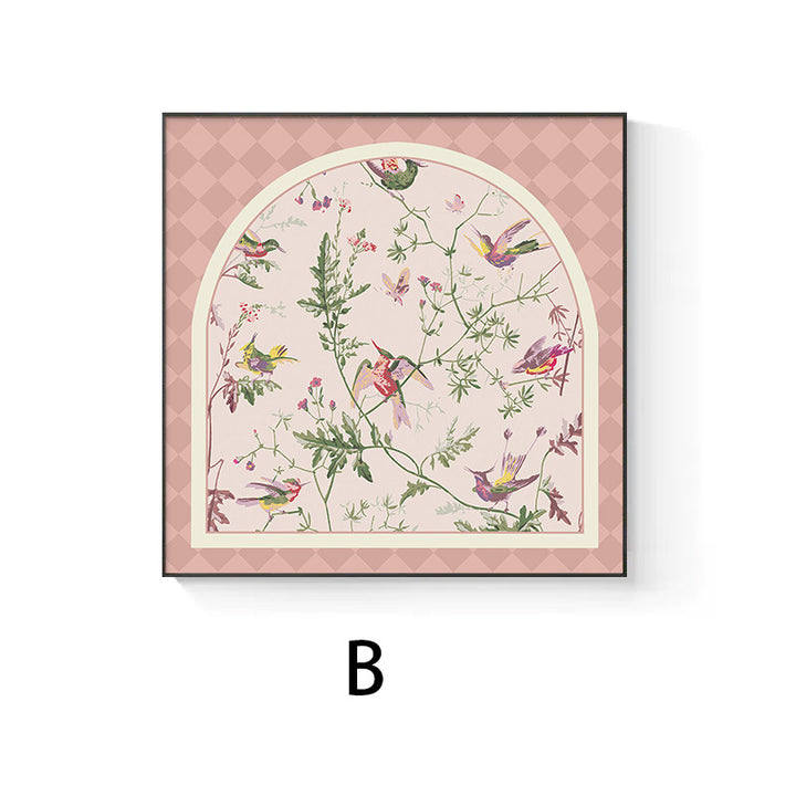Framed Botanical Bird Illustration Print