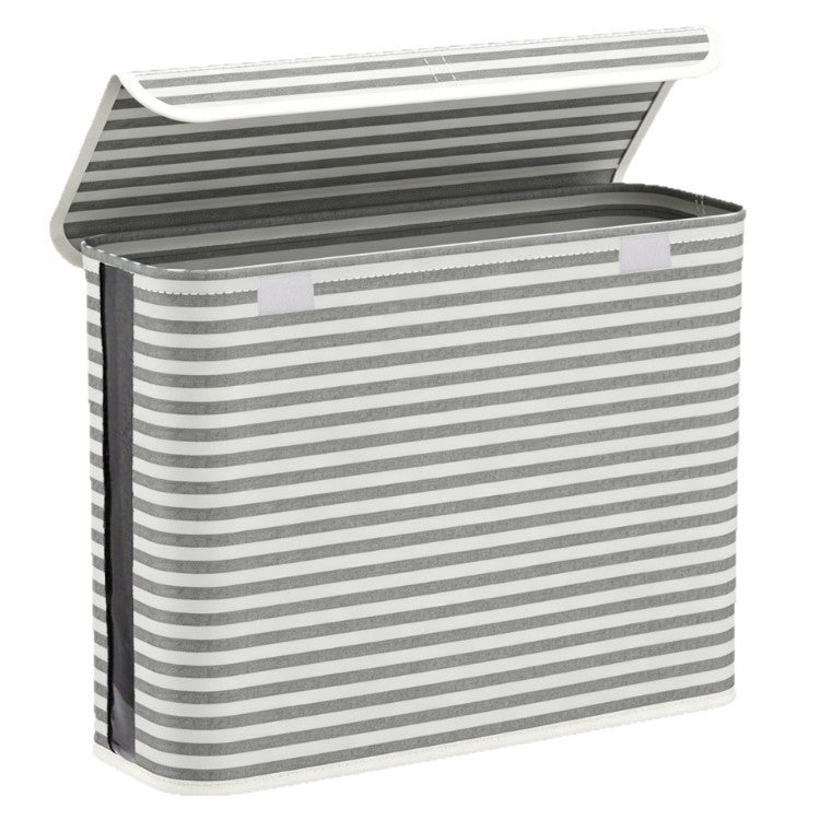 Multifunctional laundry storage box with bamboo lid