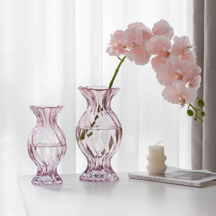 Decorative Spiral Glass Vase