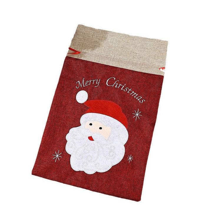 Festive Christmas gift sack with snowman motif
