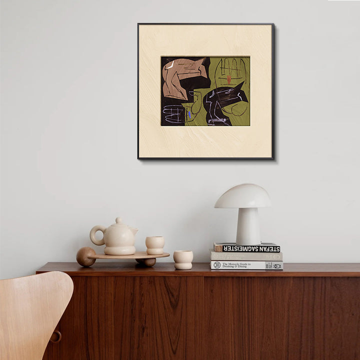 Framed Abstract Botanical Wall Art