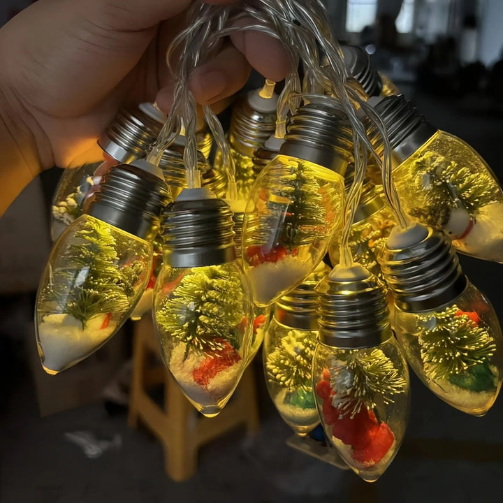 Christmas Snow Globe LED Lamp String Lights