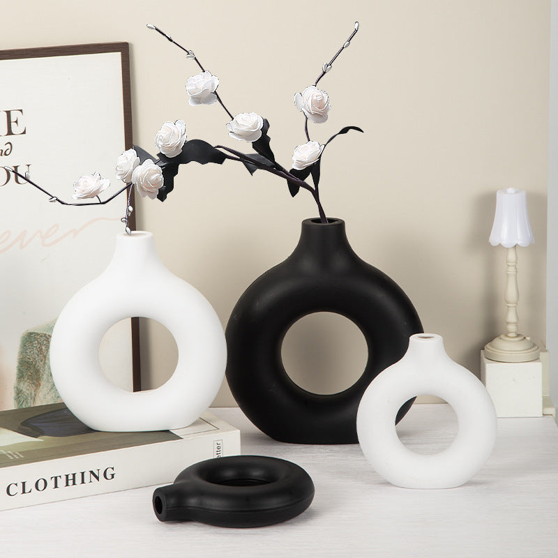 Modern Circular Ceramic Vase