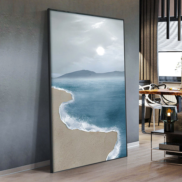 Coastal Beach Landscape Framed Wall Art