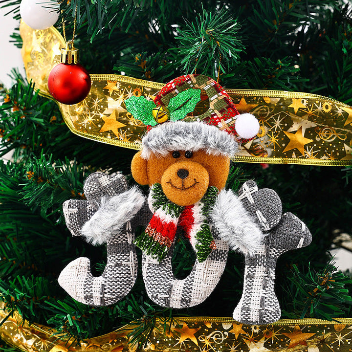 Cute Christmas tree ornament in snowman design