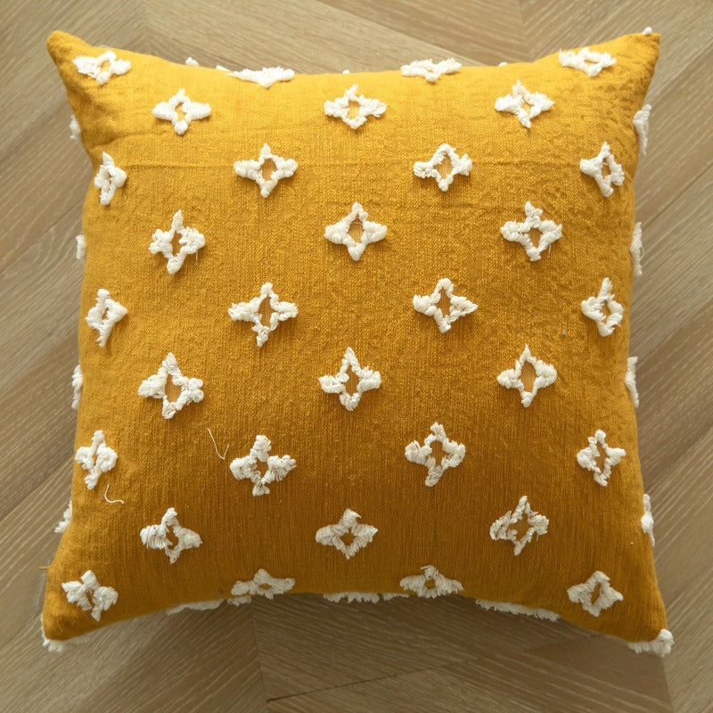 Textured Geometric Throw Pillow