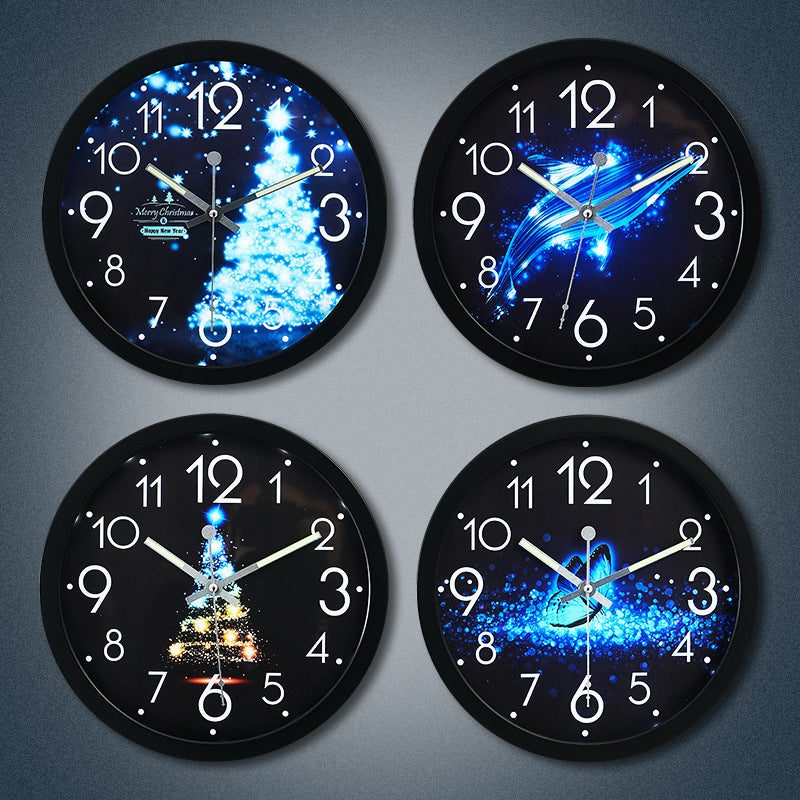Wall clock with elegant butterfly design