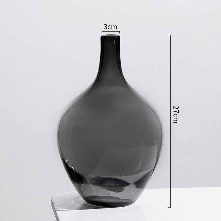 Elegant Clear Glass Decorative Vase