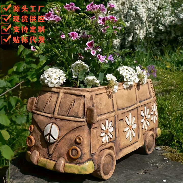 Vintage Volkswagen Van Planter